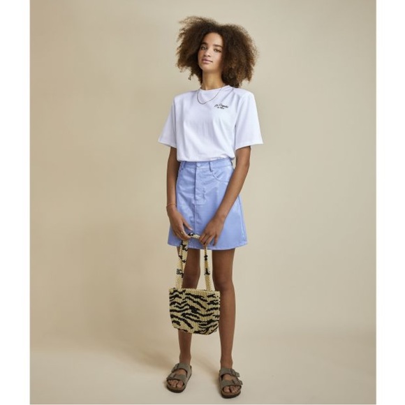 LES COYOTES DES PARIS Puck PVC Baby Blue Mini Skirt - Picture 2 of 10